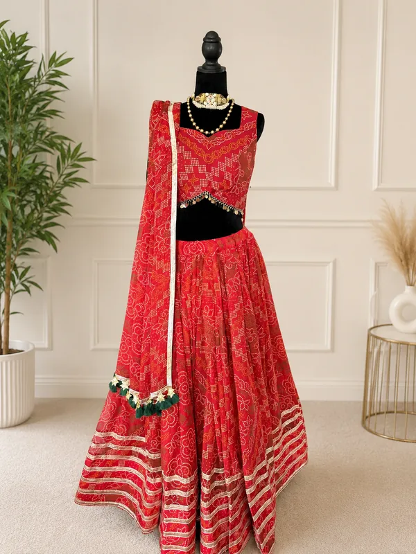 Red Bandhni