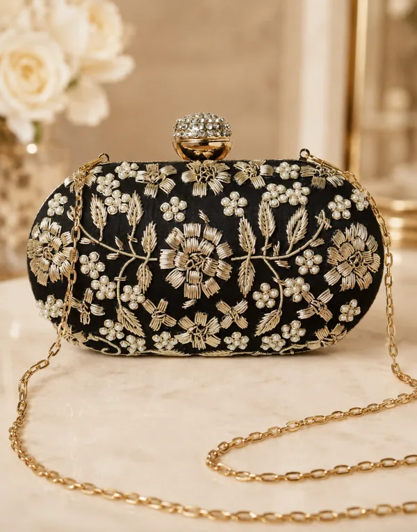 Black Designer Clutch