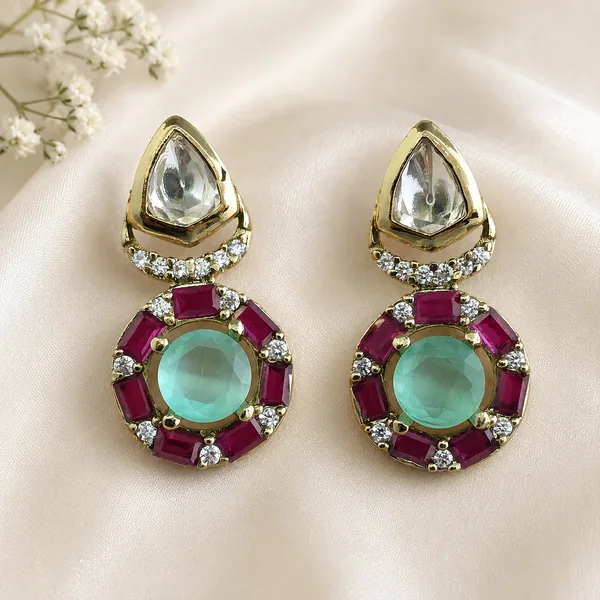 Kundan Short Earring