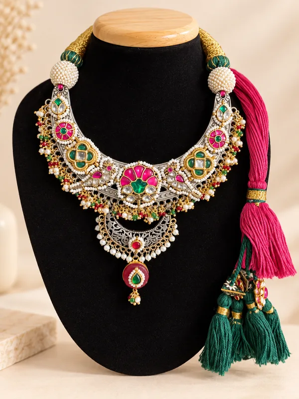 Rangrez Royal Kundan Statement Necklace