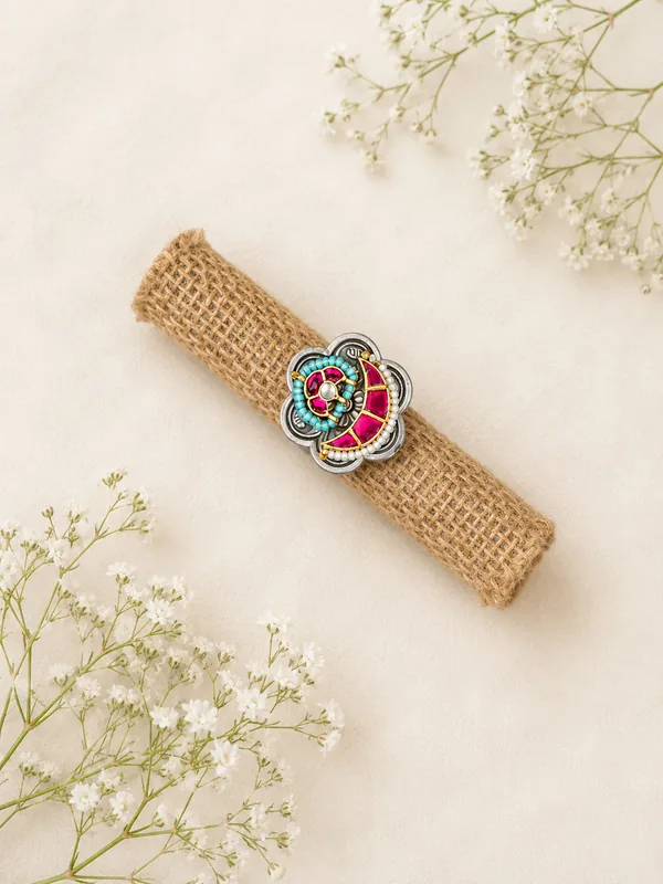 Flower Kundan Ring