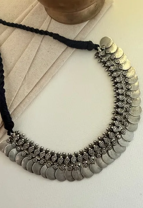 Gauri coin necklace