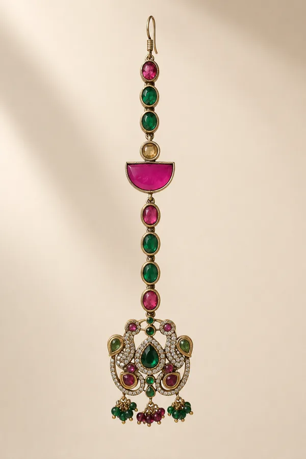 Antique Gold Maang Tikka